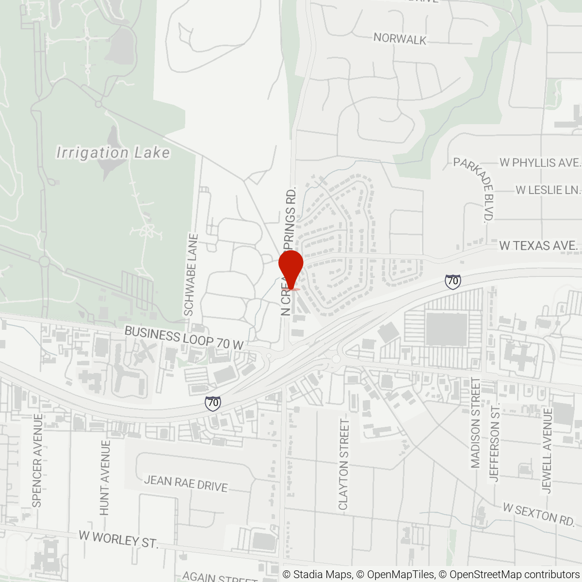 Map of Cosmo Self-Storage